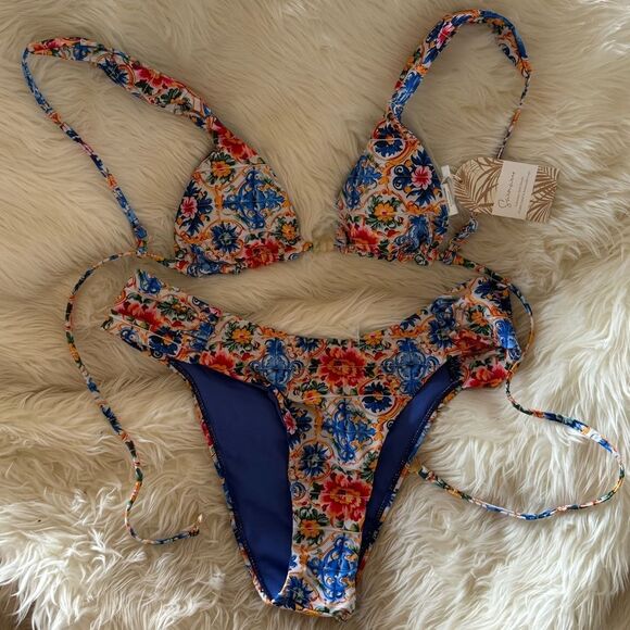 Colorful Floral Bikini Set - Picture 3 of 3